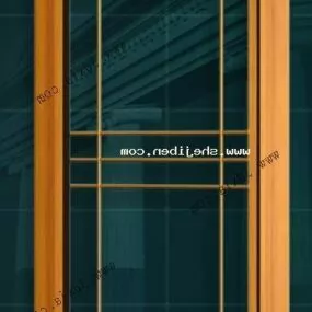 Glass Window Old Style Frame 3d model