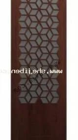 Lattice Pattern Wood Window 3d model
