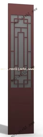Window With Antique Frame 3d model Window With Antique Frame 3d model