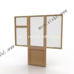 Window Colonial Grille 3d model