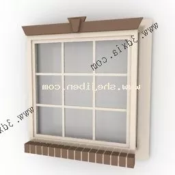 Classic Home Window 3d model