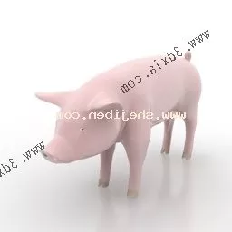 Lowpoly Pig Animal 3d model