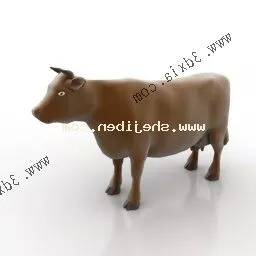 Brown Cow 3d model