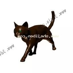 Baby Black Cat 3d model