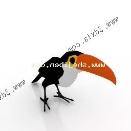 Wild Toucan 3d model