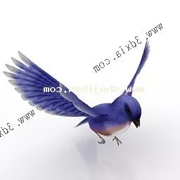 Blue Mockingbird 3d model