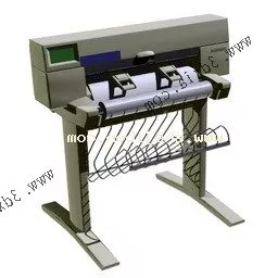 Lowpoly Inkjet Printer 3d model