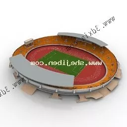 Stadium Building Astana 3d model