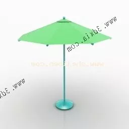 Blue Umbrella 3d model
