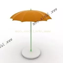 Black Umbrella Set 3d model