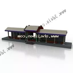 Entrance Building 3d model