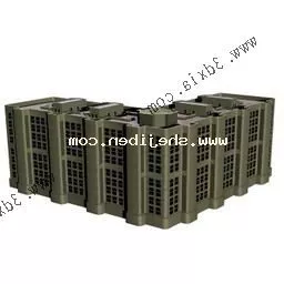 Apartment Residence Building 3d model