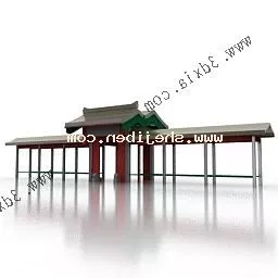 Chinese Ancient Entrance Building 3d model