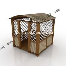 Vintage Chinese Garden Pavilion 3d model