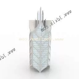 Glass Hotel Tower 3d model