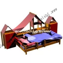 Circus Tent Building 3d model