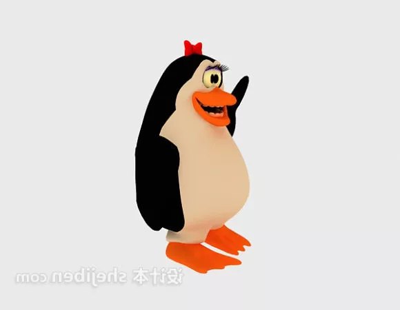 King Penguin Stuffed Toy 3d model King Penguin Stuffed Toy 3d model
