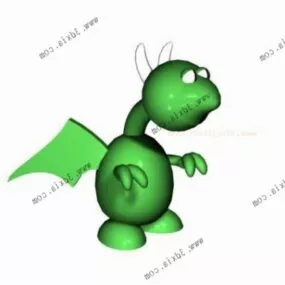 Dragon Cartoon Stuffed Toy 3d model