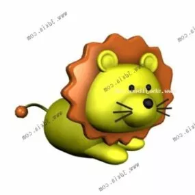 Male Lion Stuffed Toy 3d model