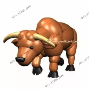 Cartoon Buffalo 3d model