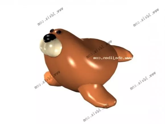 Cartoon Seal Toy 3d model Cartoon Seal Toy 3d model