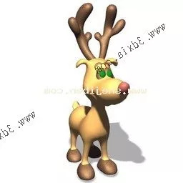 Cartoon Deer 3d model