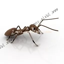 Humanoid Ant Animated With Rig 3d model