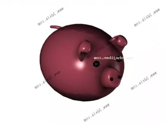 Cute Pig Low Poly 3d model