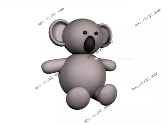 Cartoon Character Water Shape 3d model