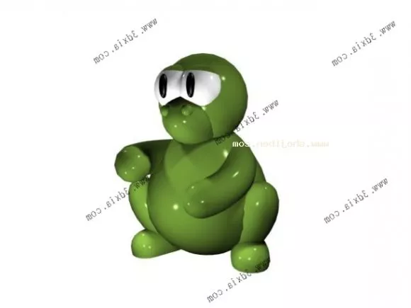 Horn Monster Game Character 3d model