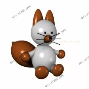 Cartoon Cat Children Toy 3d model