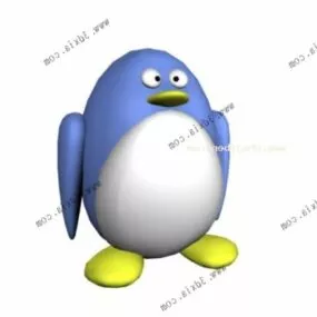 Cartoon Penguin Children Toy 3d model