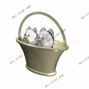 Cartoon Kitty Cat Toy 3d model