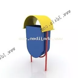 Trash With Stand 3d model