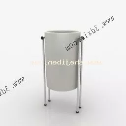 Iron Trash With Stand 3d model