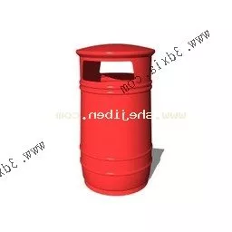 Park Red Trash 3d model