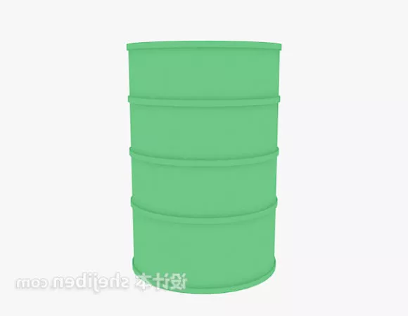 Rustic Iron Barrel 3d model
