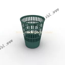 Medical Plastic Dustbin 3d model
