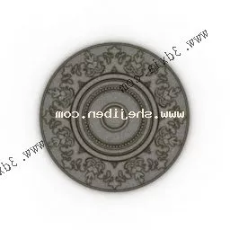Classic Round Carpet 3d model