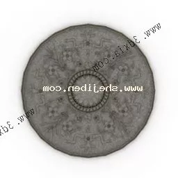 Classic Round Carpet V1 3d model