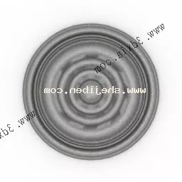 Classic Round Carpet V3 3d model