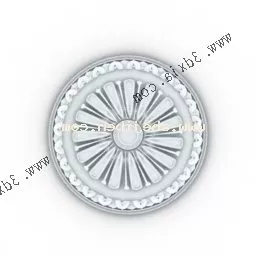 Classic Round Carpet V5 3d model
