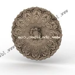 Classic Round Carpet V7 3d model