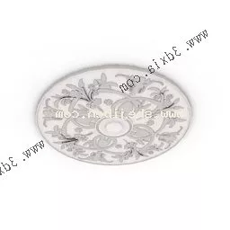 Classic Round Carpet V9 3d model