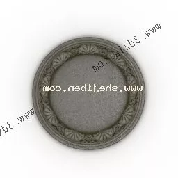 Classic Round Carpet V11 3d model