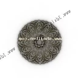Classic Round Carpet V13 3d model