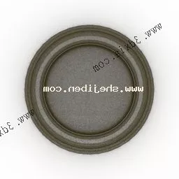 European Round Carpet V4 3d model