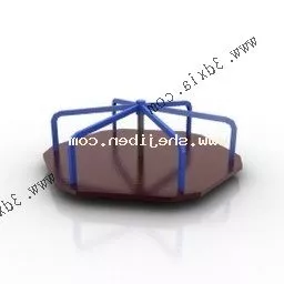 Park Round With Bar Sport 3d model