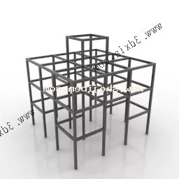 Park Facility Framing Block 3d model