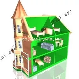 Forest House Low Poly 3d model